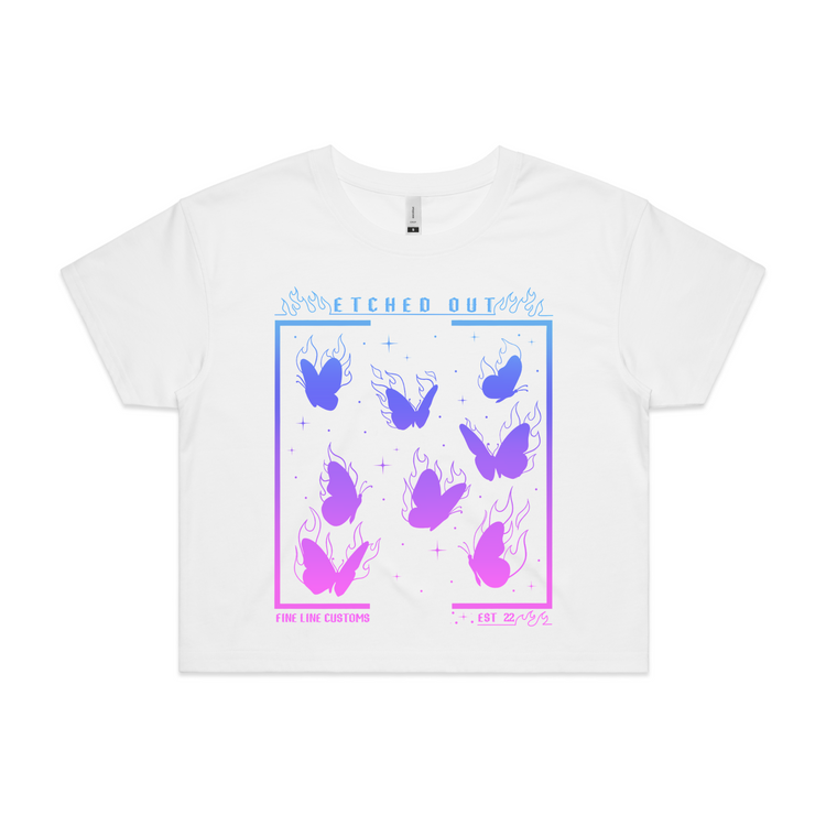 FLAME BUTTERFLY CROP | GRADIENT